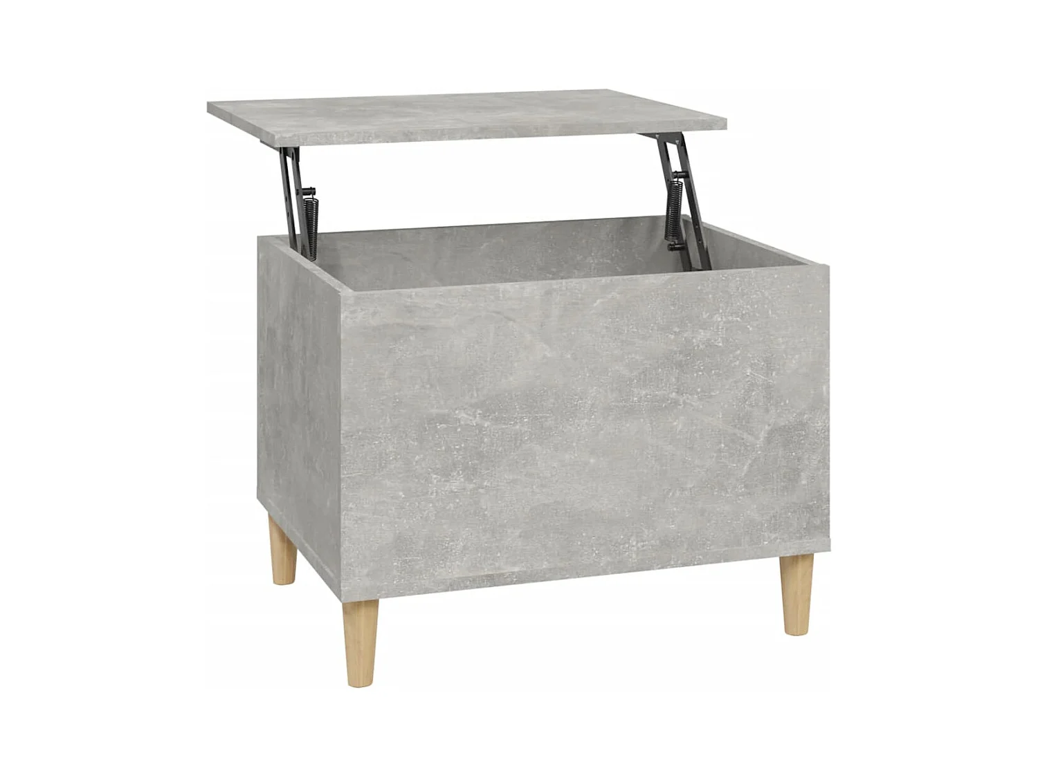Table basse Gris béton 60x44,5x45 Bois d'ingénierie