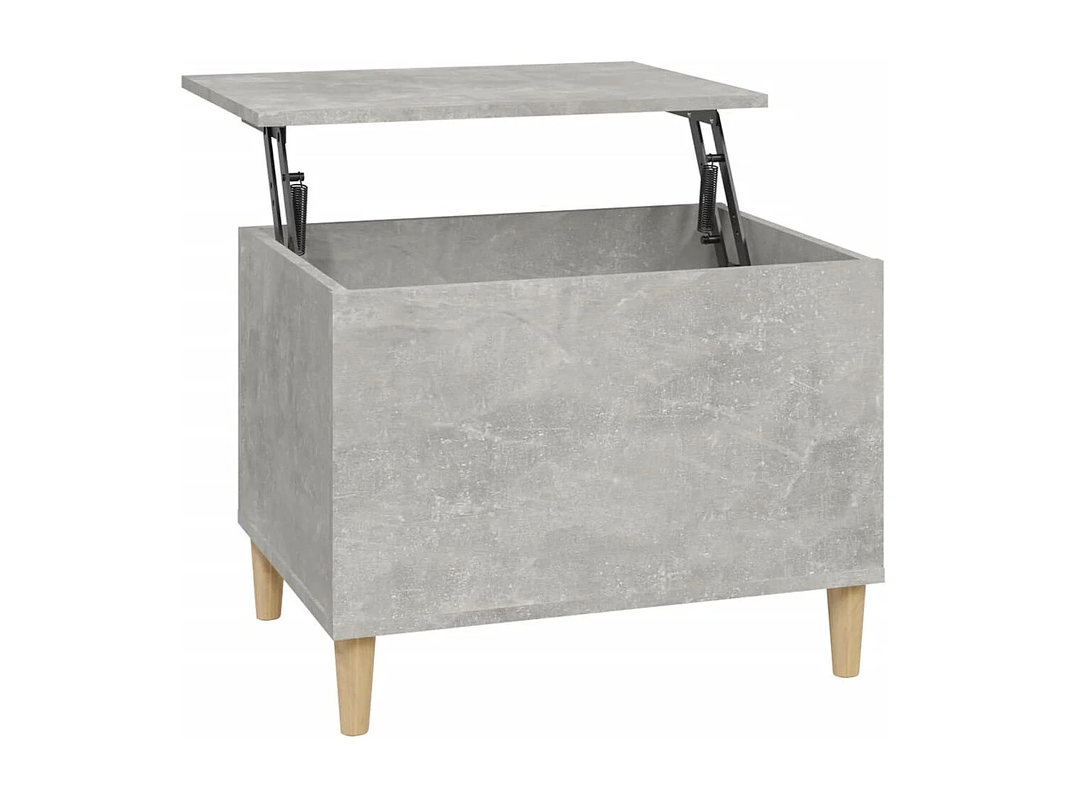 Table basse Gris béton 60x44,5x45 Bois d'ingénierie