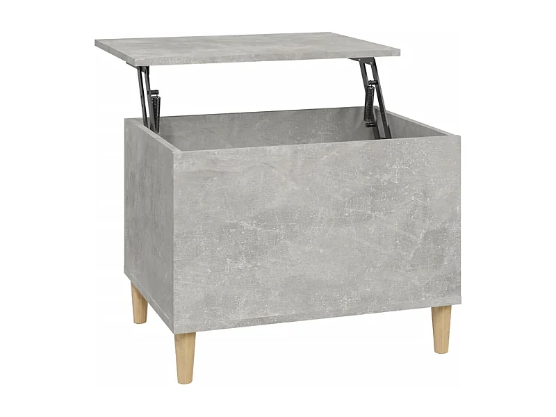 Table basse Gris béton 60x44,5x45 Bois d'ingénierie