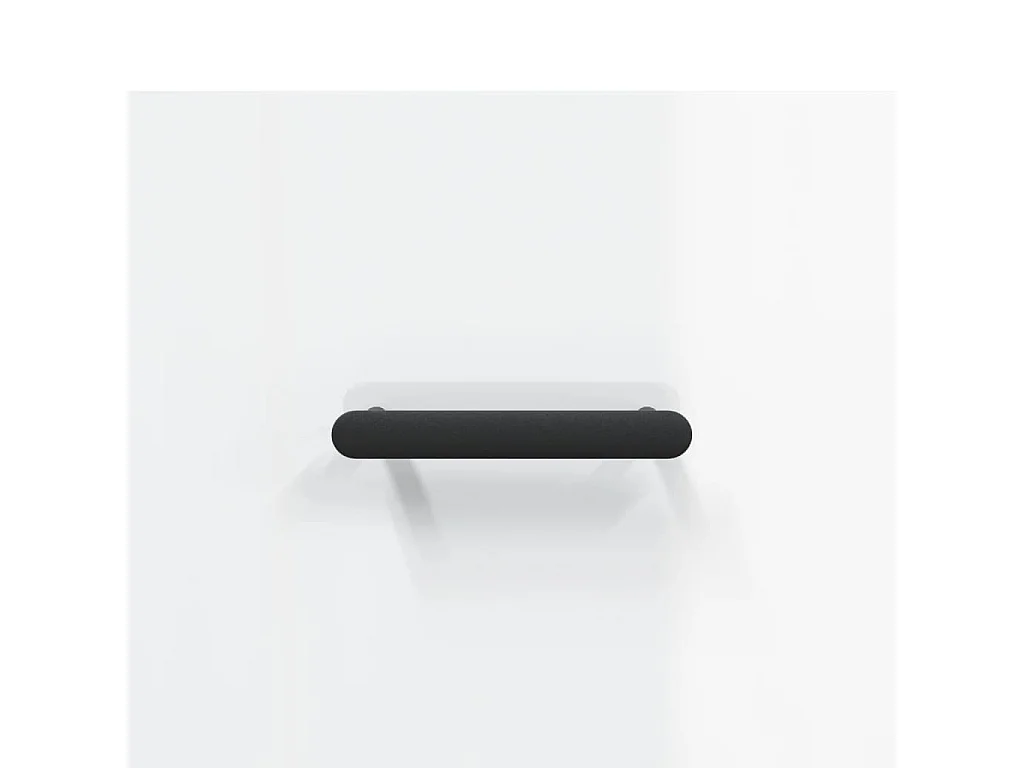 Table basse blanc brillant 50x50x40 bois d'ingénierie