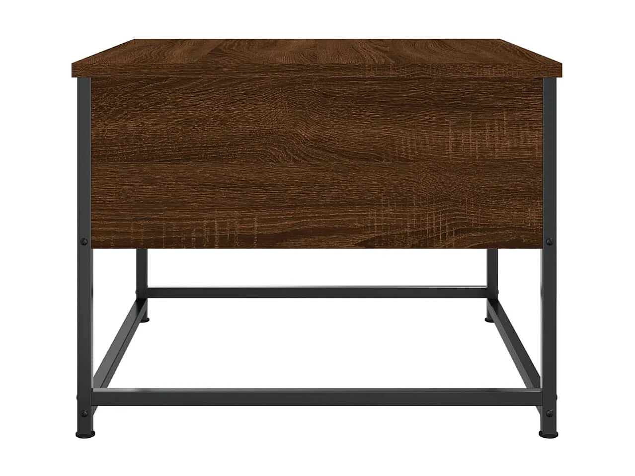 Table basse chêne marron 51x51x40 bois d'ingénierie