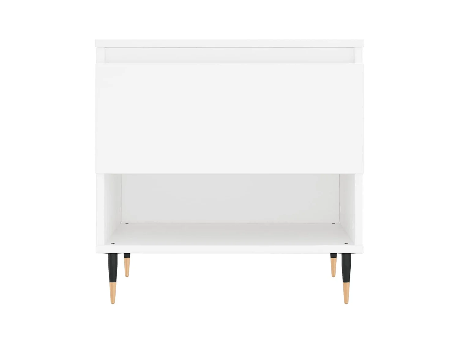 Tables basses 2 pcs blanc 50x46x50 bois d'ingénierie