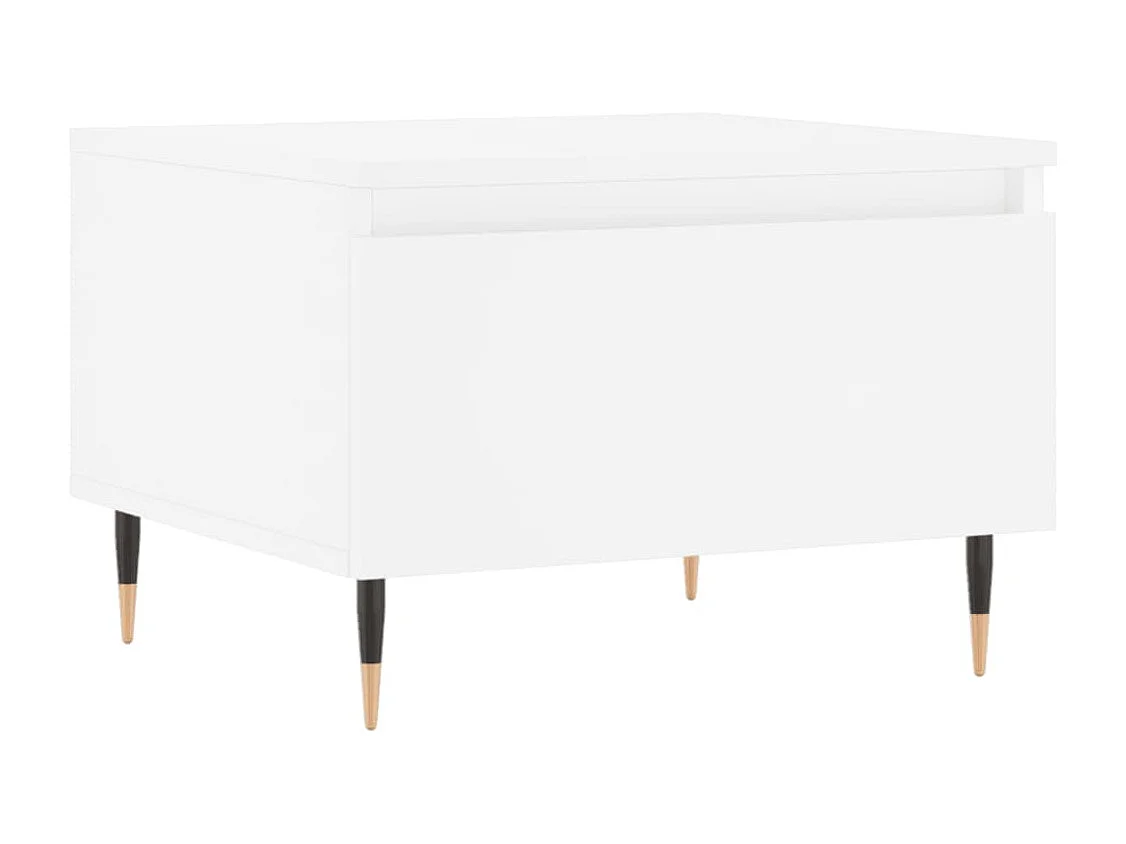 Tables basses 2 pcs blanc 50x46x35 bois d'ingénierie