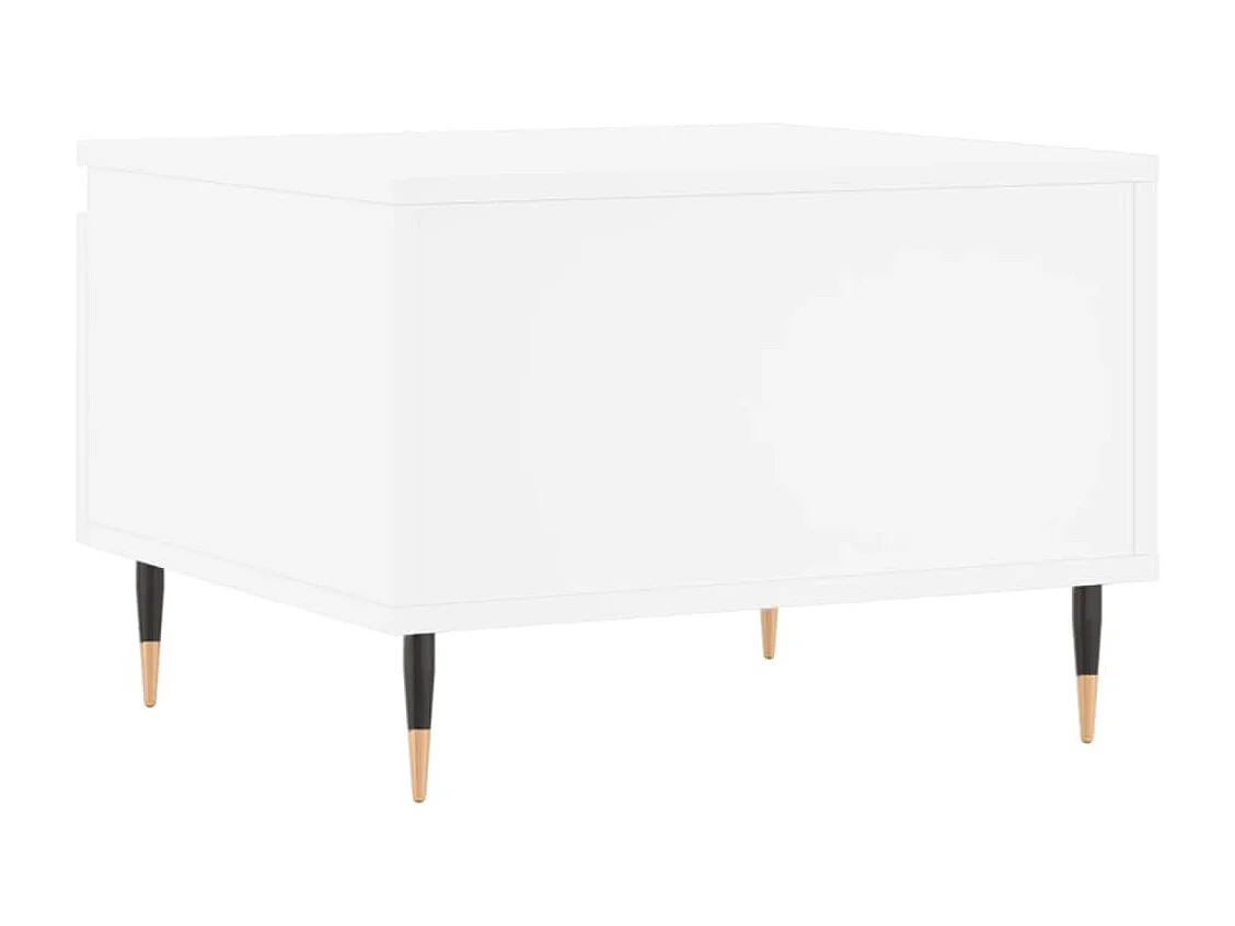 Tables basses 2 pcs blanc 50x46x35 bois d'ingénierie