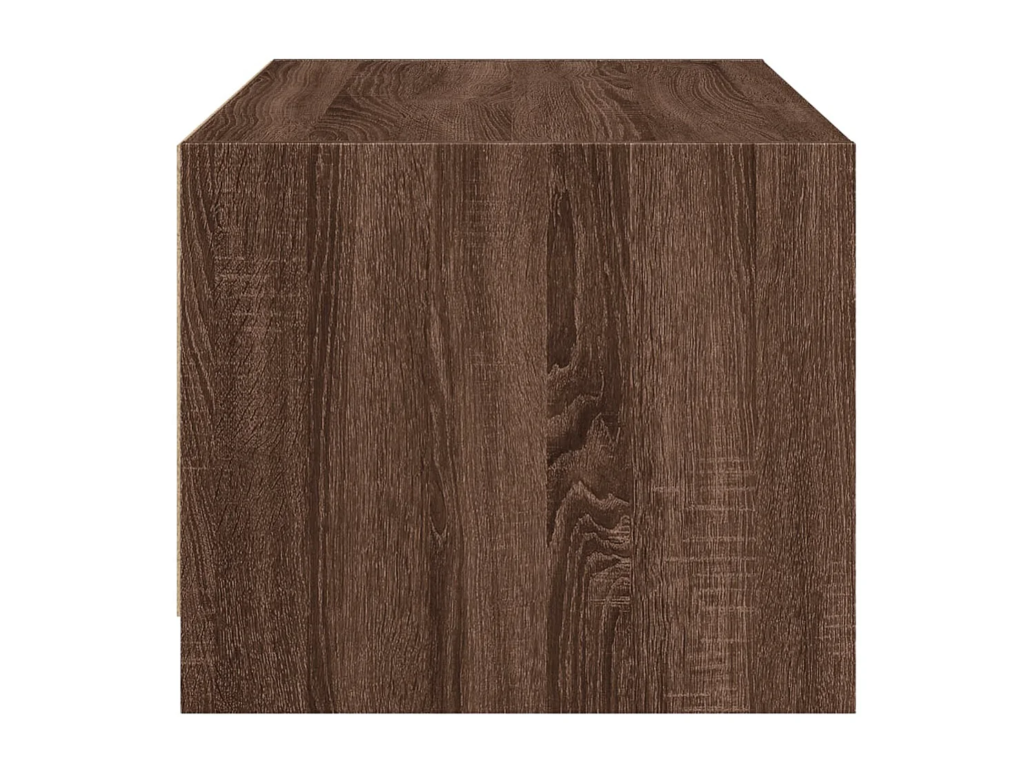 Salontafel met glazen deuren 68x50x42 cm bruin eikenkleur