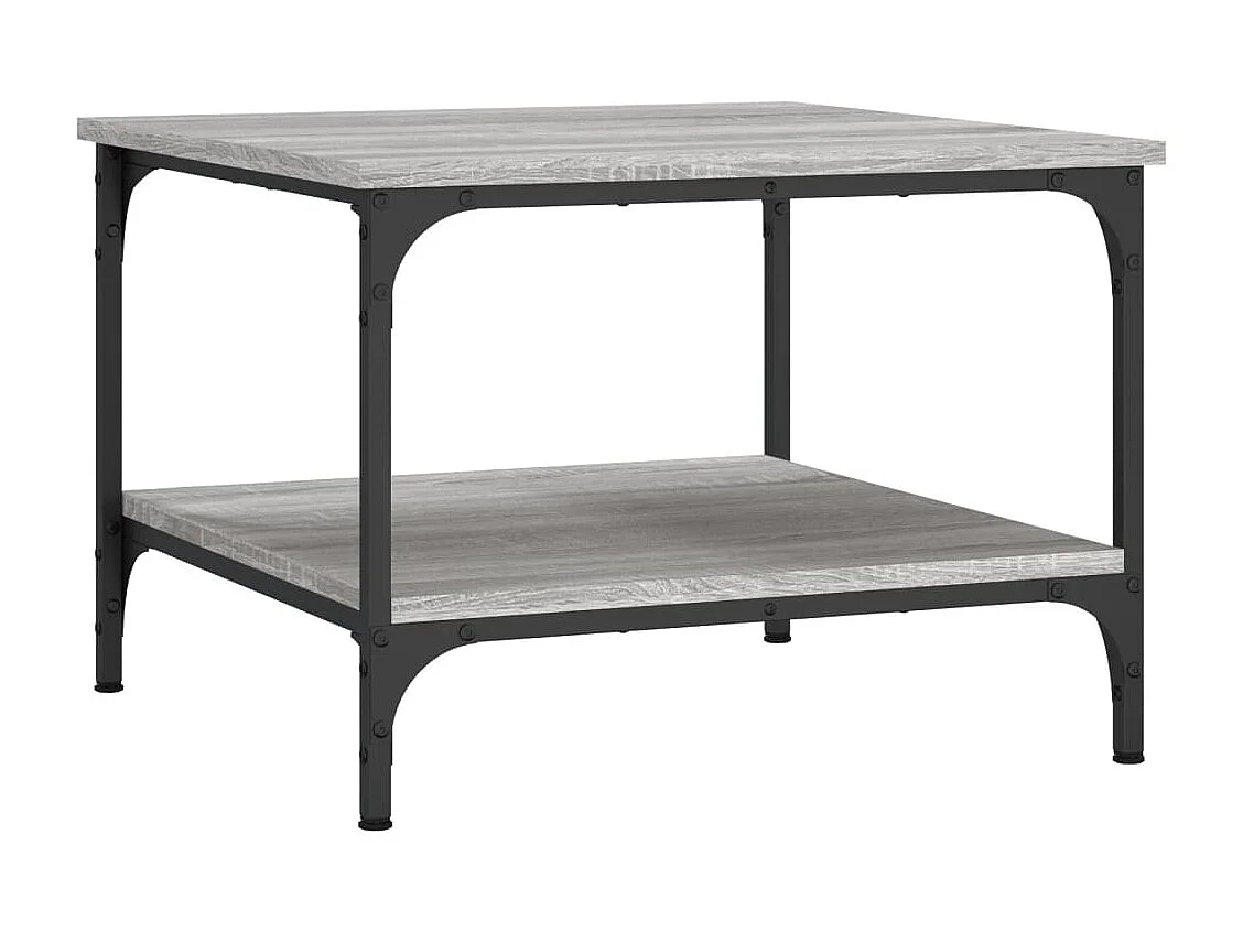 Table basse sonoma gris 55x55x40 bois d'ingénierie