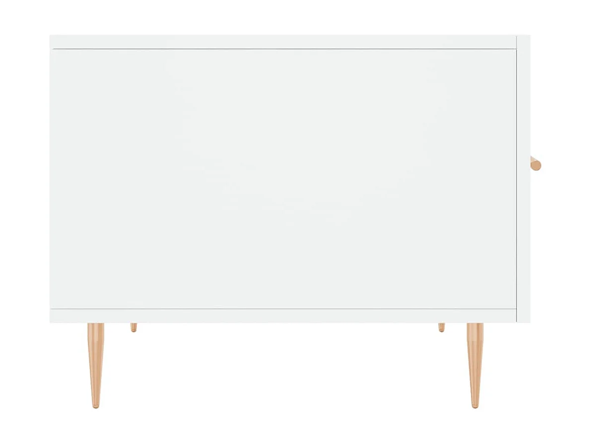 Tables basses 2 pcs blanc 50x50x40 bois d'ingénierie