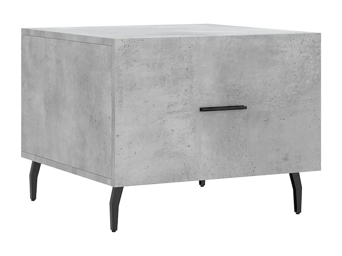 Tables basses 2 pcs gris béton 50x50x40 bois d'ingénierie