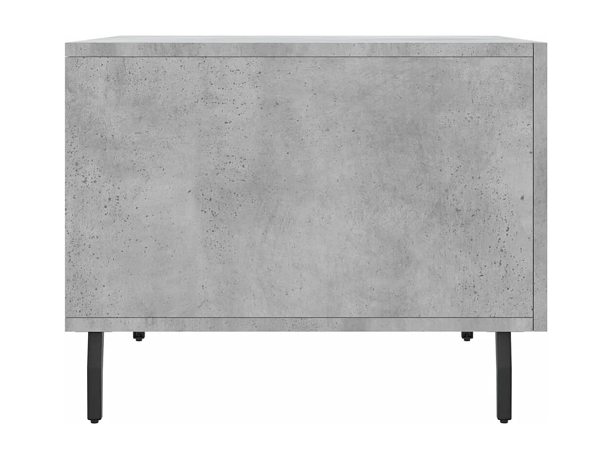 Tables basses 2 pcs gris béton 50x50x40 bois d'ingénierie