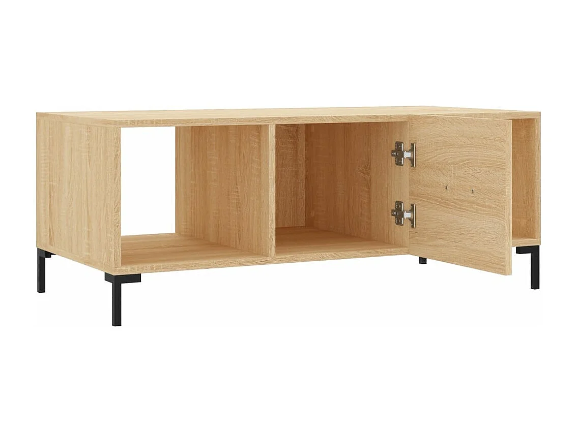 Table basse chêne sonoma 102x50x40 bois d'ingénierie