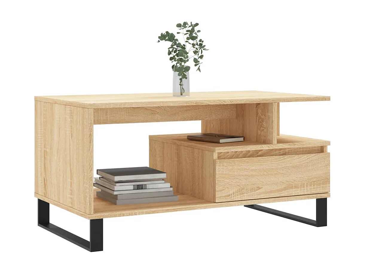 Table basse Chêne sonoma 90x49x45 Bois d'ingénierie