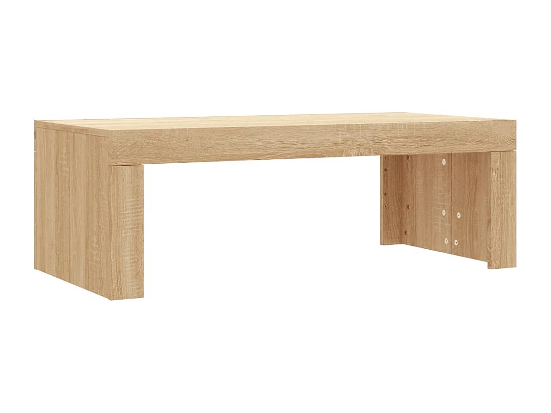Table basse chêne sonoma 102x50x36 bois d'ingénierie