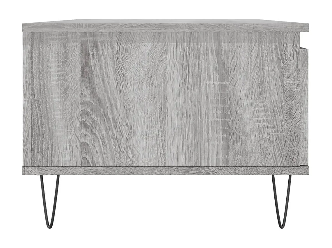 Table basse Sonoma gris 90x50x36,5 Bois d'ingénierie