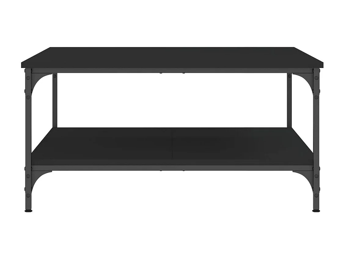 Table basse noir 80x80x40 bois d'ingénierie