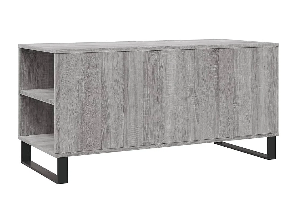 Table basse sonoma gris 102x44,5x50 bois d'ingénierie