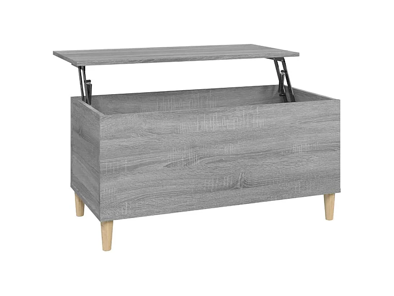 Table basse Sonoma gris 90x44,5x45 Bois d'ingénierie