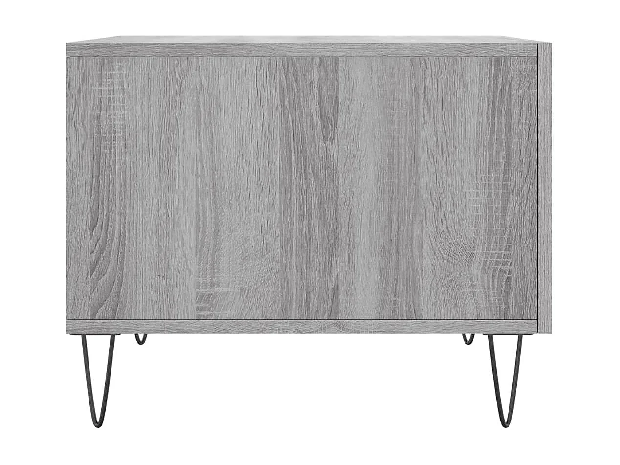 Table basse Sonoma gris 50x50x40 Bois d'ingénierie