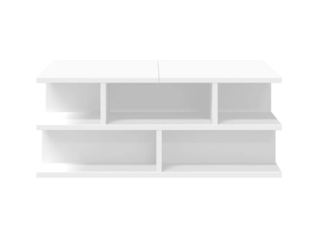 Table basse blanc 70x70x29 bois d'ingénierie