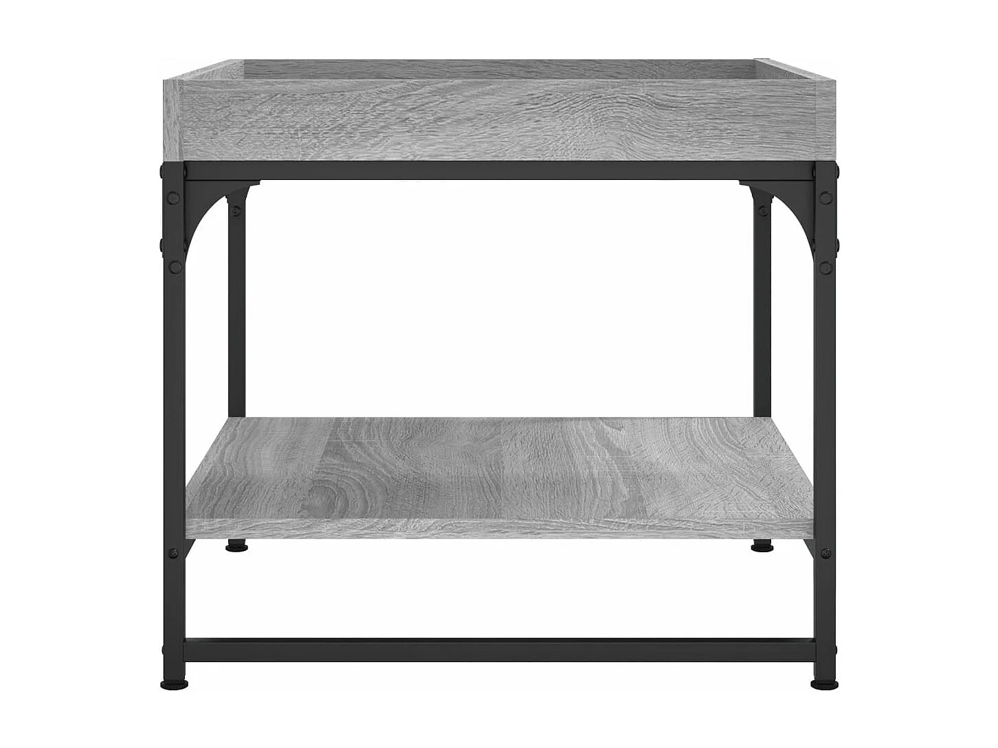 Table basse sonoma gris 49,5x49,5x45 bois d'ingénierie