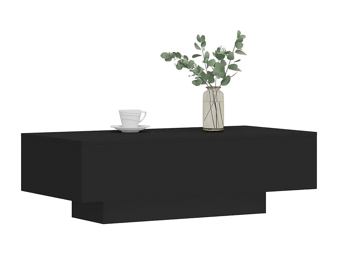 Table basse noir 100x49,5x31 bois d'ingénierie