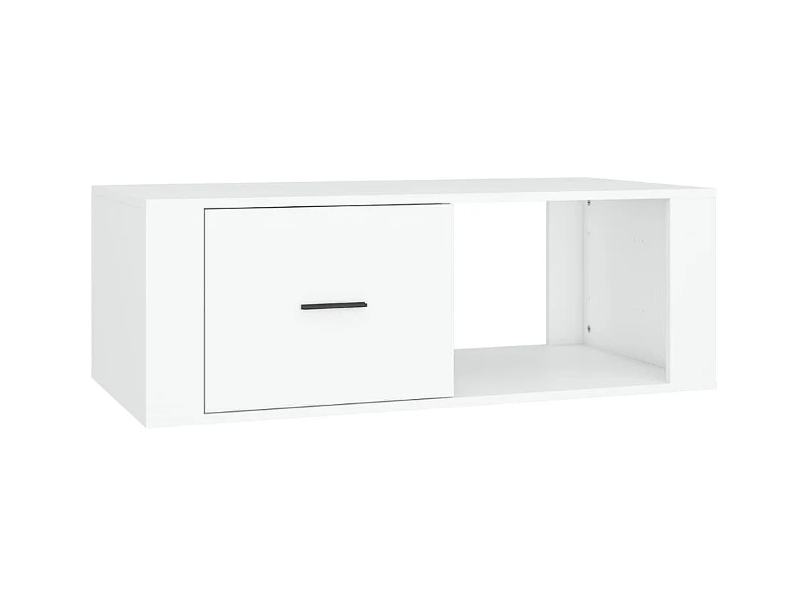 Table basse Blanc 100x50,5x35 Bois d'ingénierie