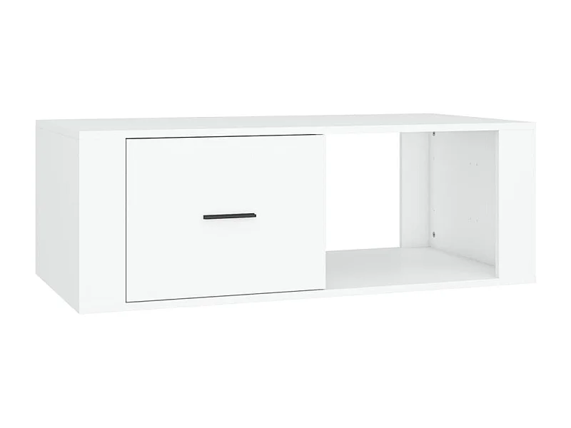 Table basse Blanc 100x50,5x35 Bois d'ingénierie