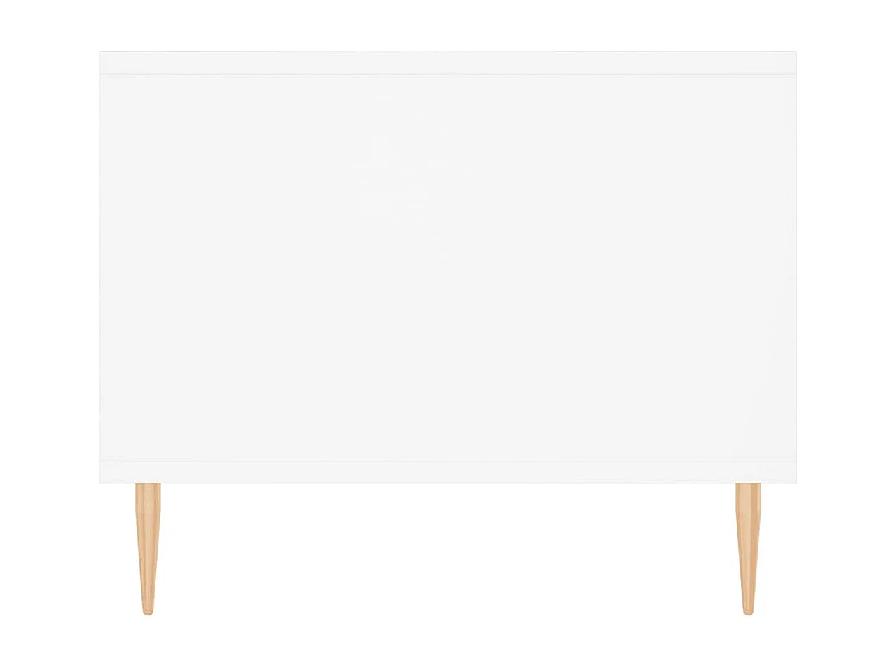 Table basse blanc 102x50x40 bois d'ingénierie