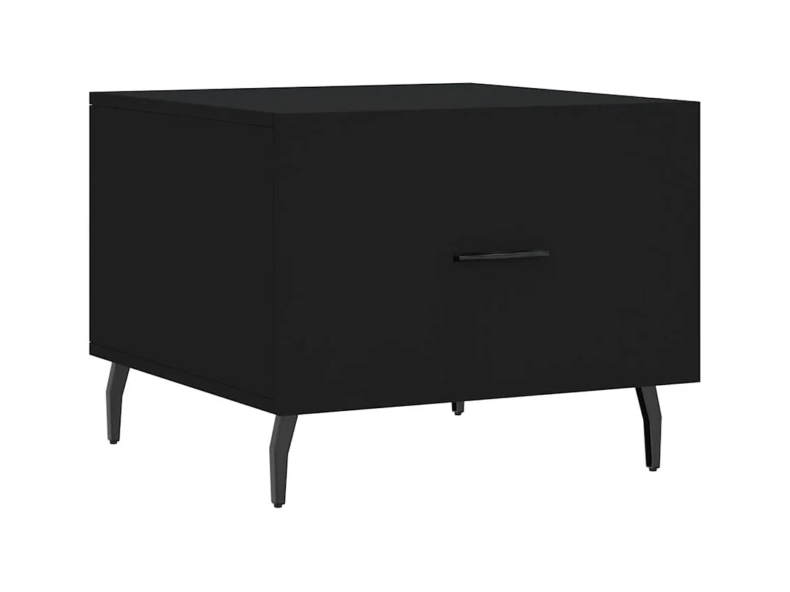 Table basse Noir 50x50x40 Bois d'ingénierie