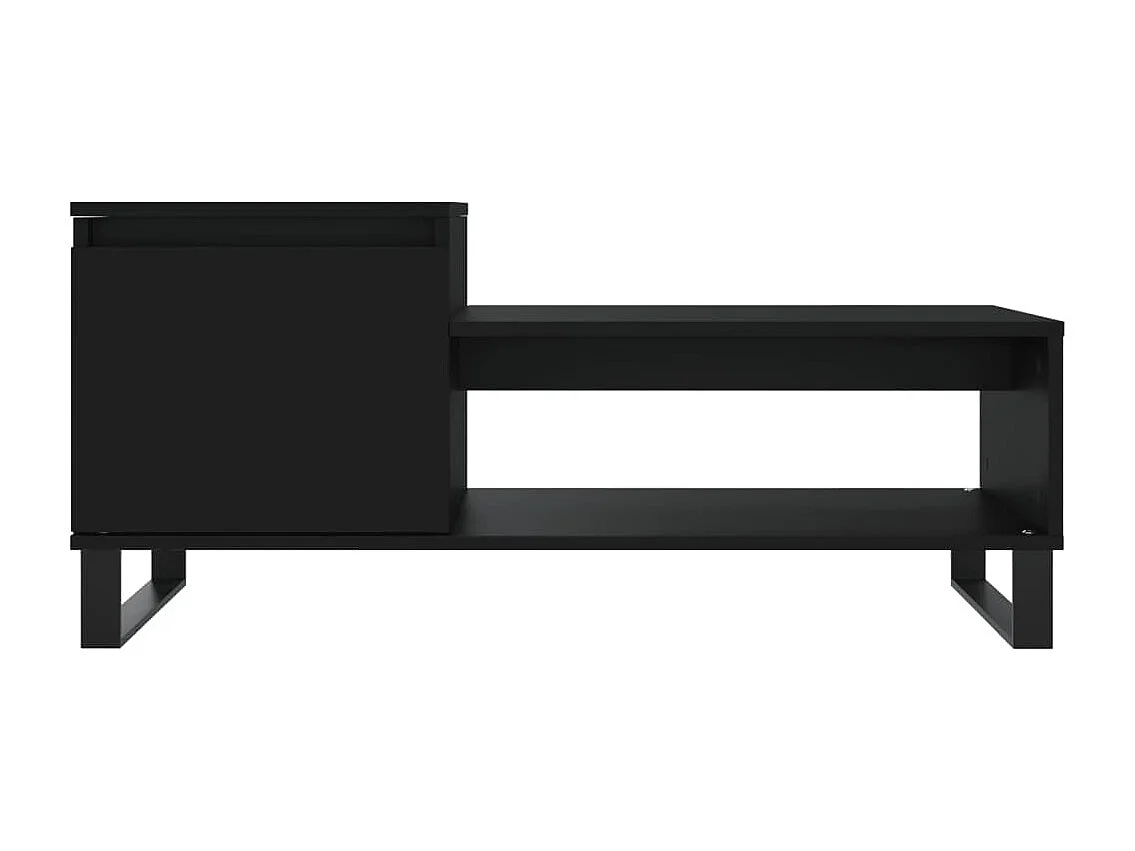 Table basse Noir 100x50x45 Bois d'ingénierie