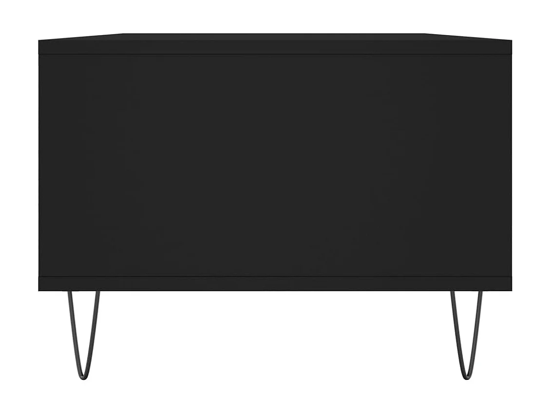Table basse Noir 90x50x36,5 Bois d'ingénierie