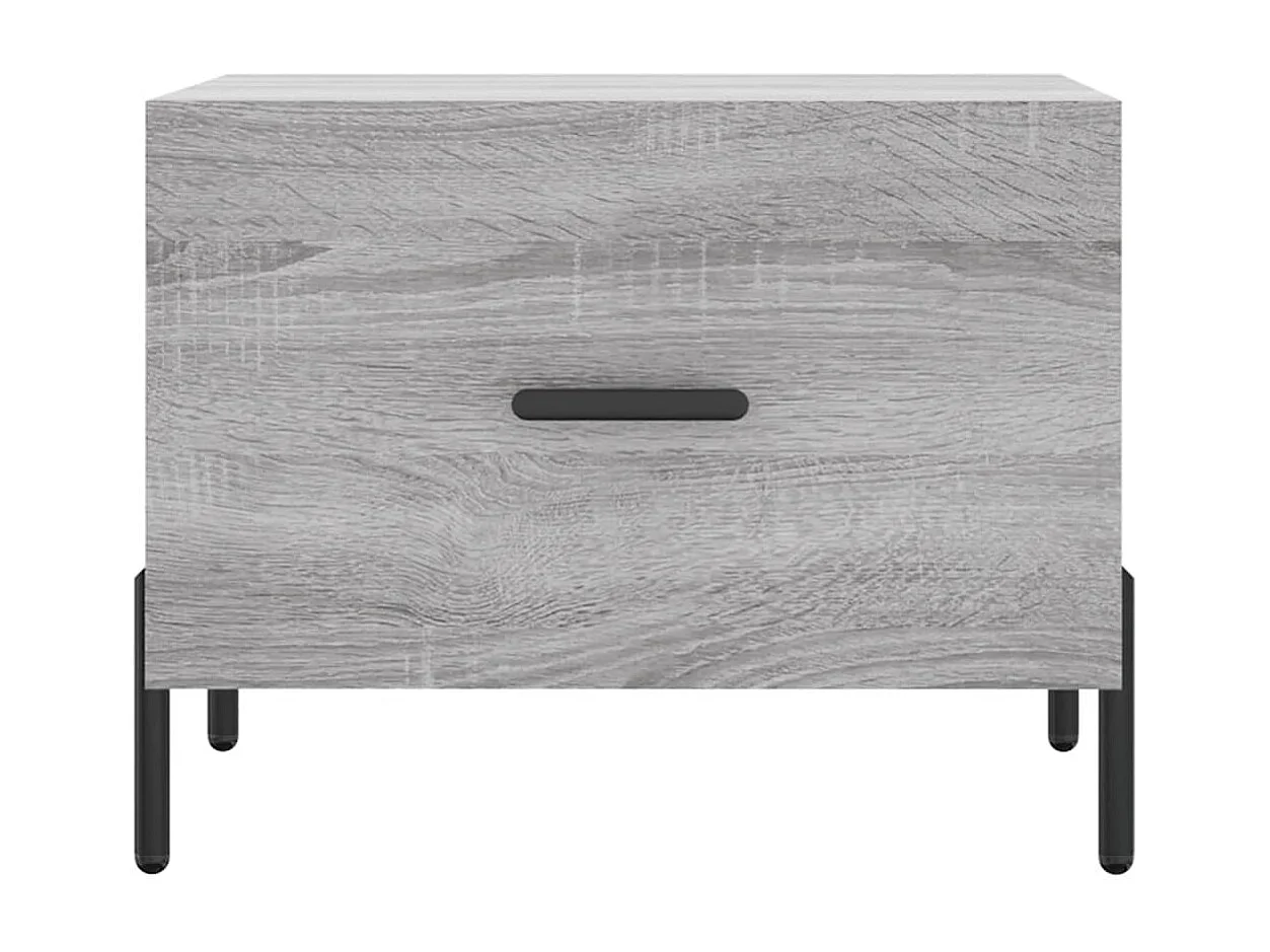 Table basse Sonoma gris 50x50x40 Bois d'ingénierie