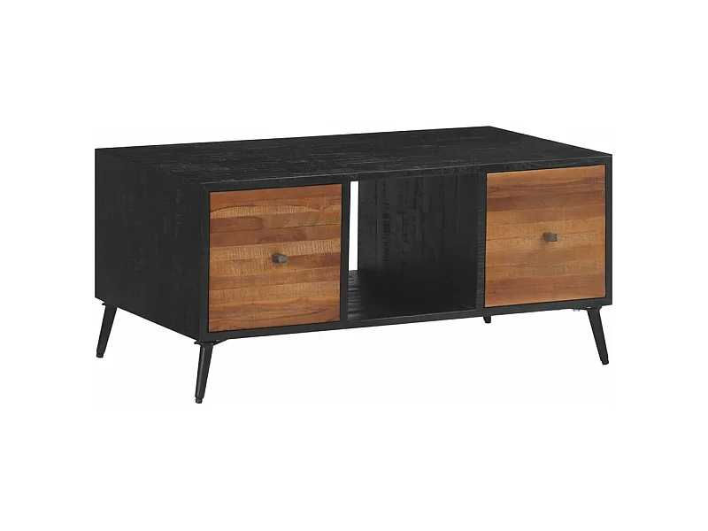 Table basse 90x50x41 teck de récupération massif