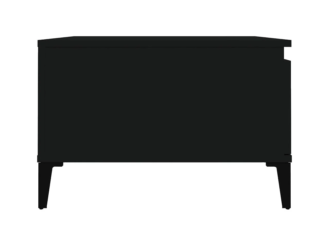 Table basse noir 55x55x36,5 bois d'ingénierie