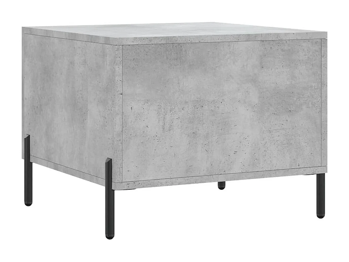 Table basse gris béton 50x50x40 bois d'ingénierie