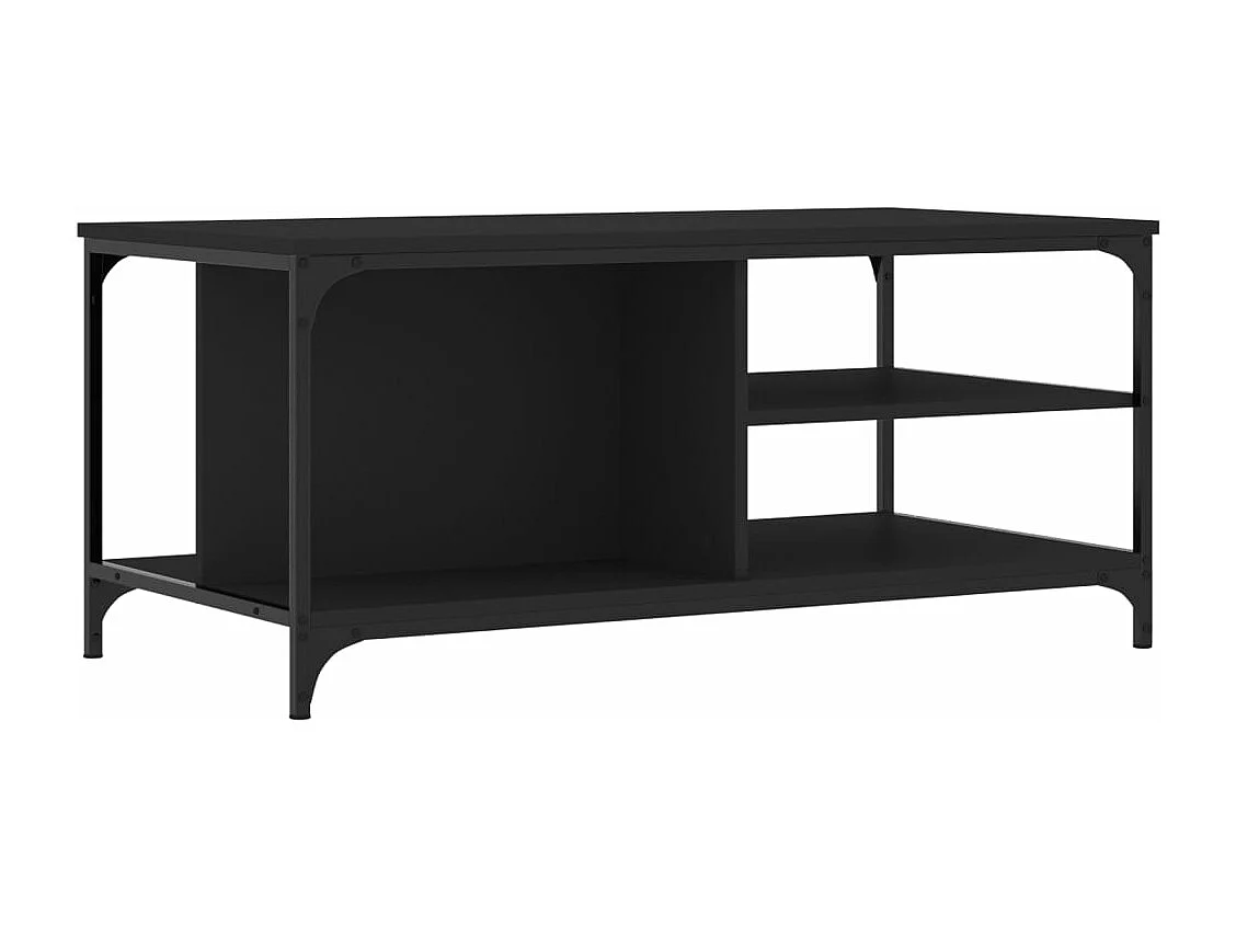 Table basse Noir 100x50x45 Bois d'ingénierie
