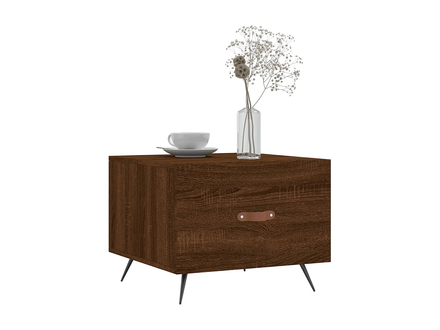 Tables basses 2 pcs chêne marron 50x50x40 bois d'ingénierie