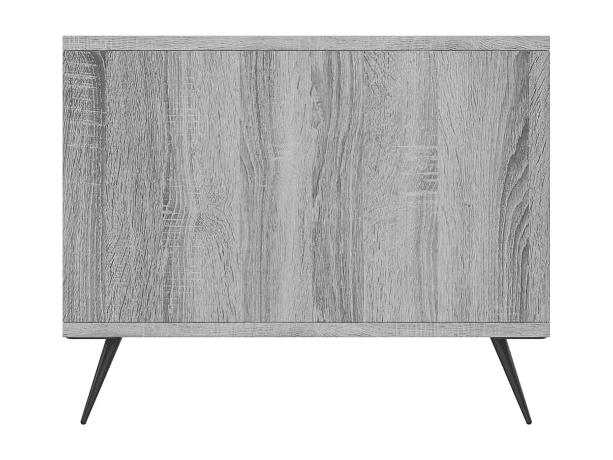 Table basse sonoma gris 90x50x40 bois d'ingénierie