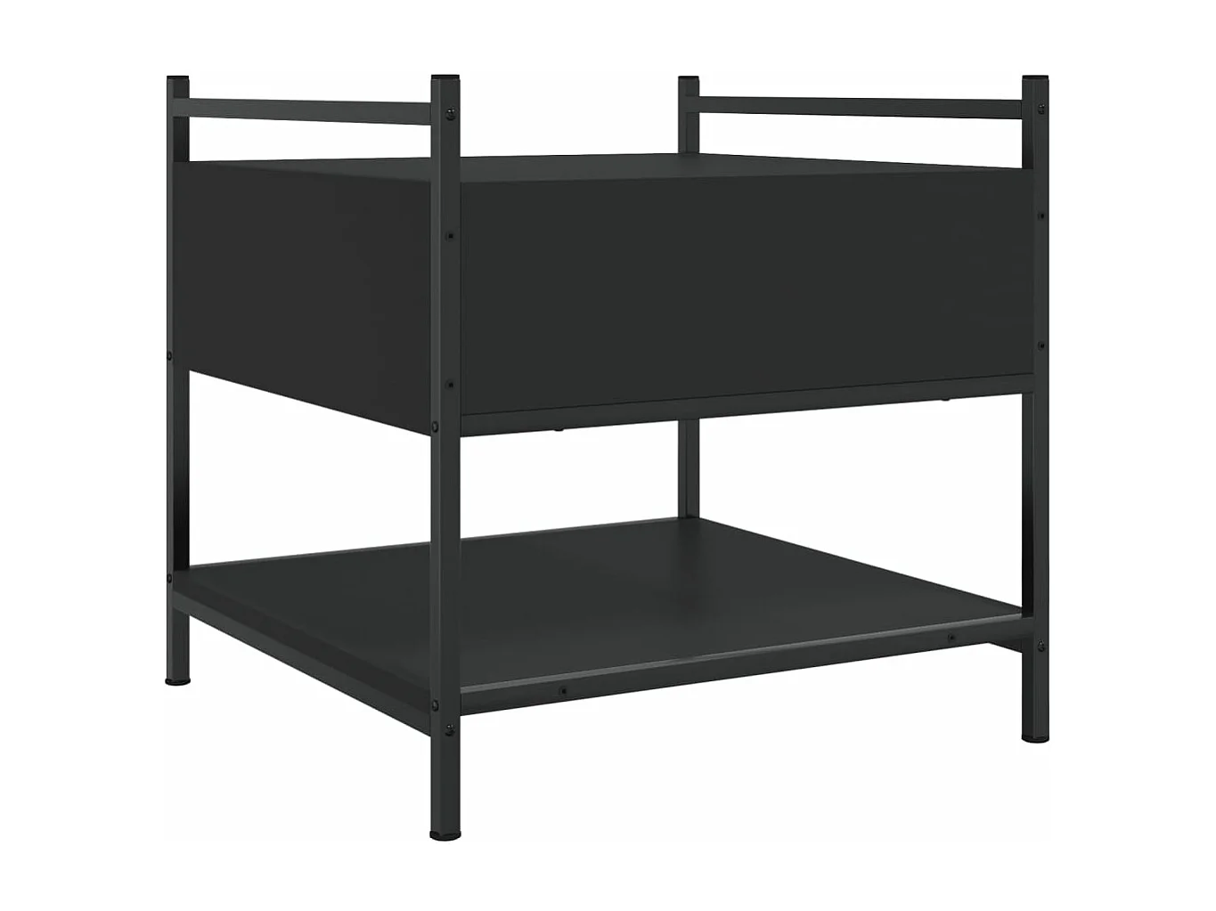 Table basse noir 50x50x50 bois d'ingénierie