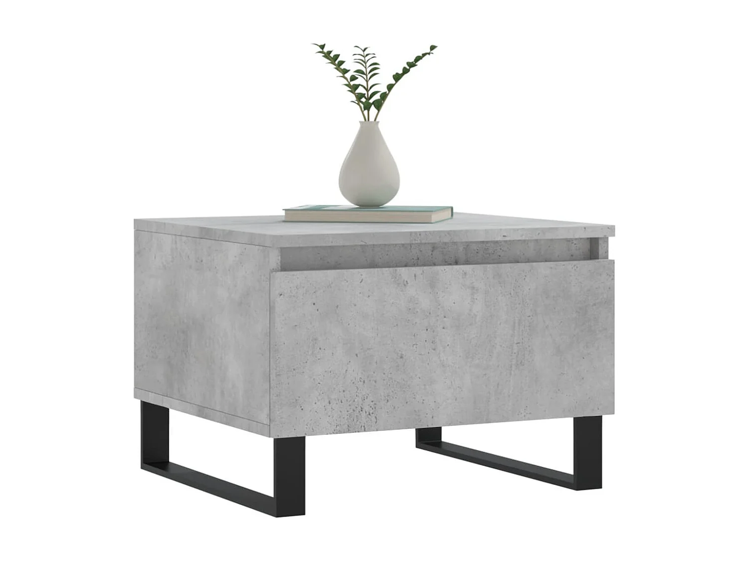 Tables basses 2 pcs gris béton 50x46x35 bois d'ingénierie