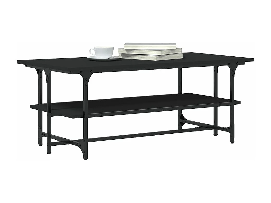 Table basse Noir 100x50x40 Bois d'ingénierie