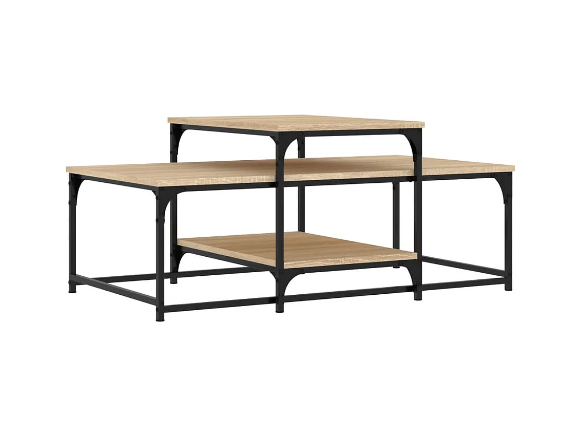 Table basse chêne sonoma 102x60x45 bois d'ingénierie