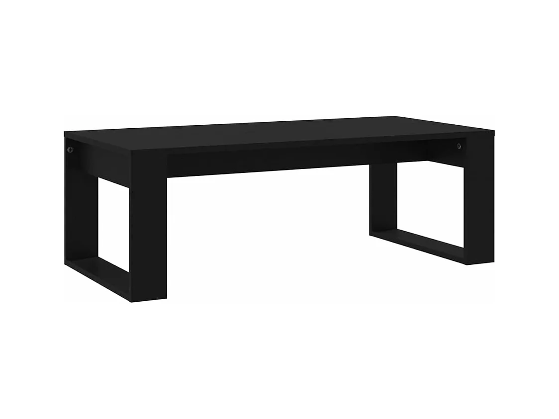Table basse noir 102x50x35 bois d'ingénierie