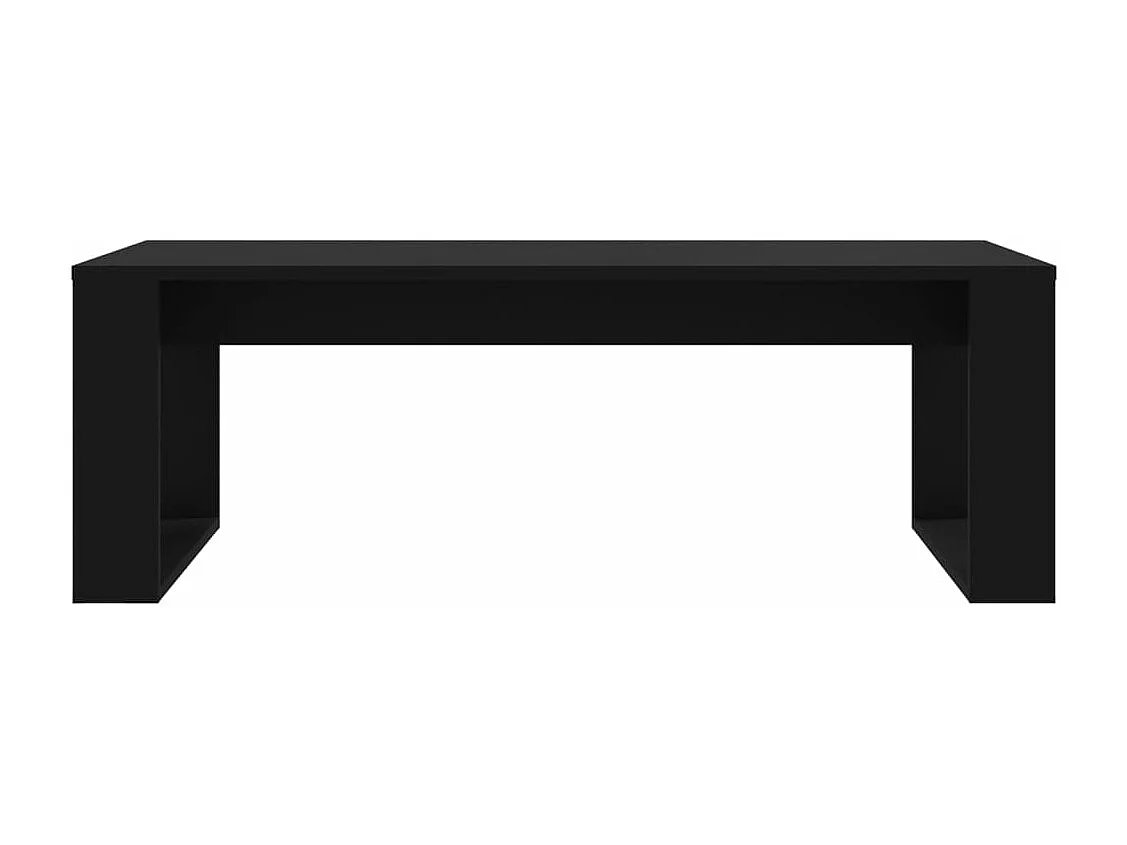 Table basse noir 102x50x35 bois d'ingénierie