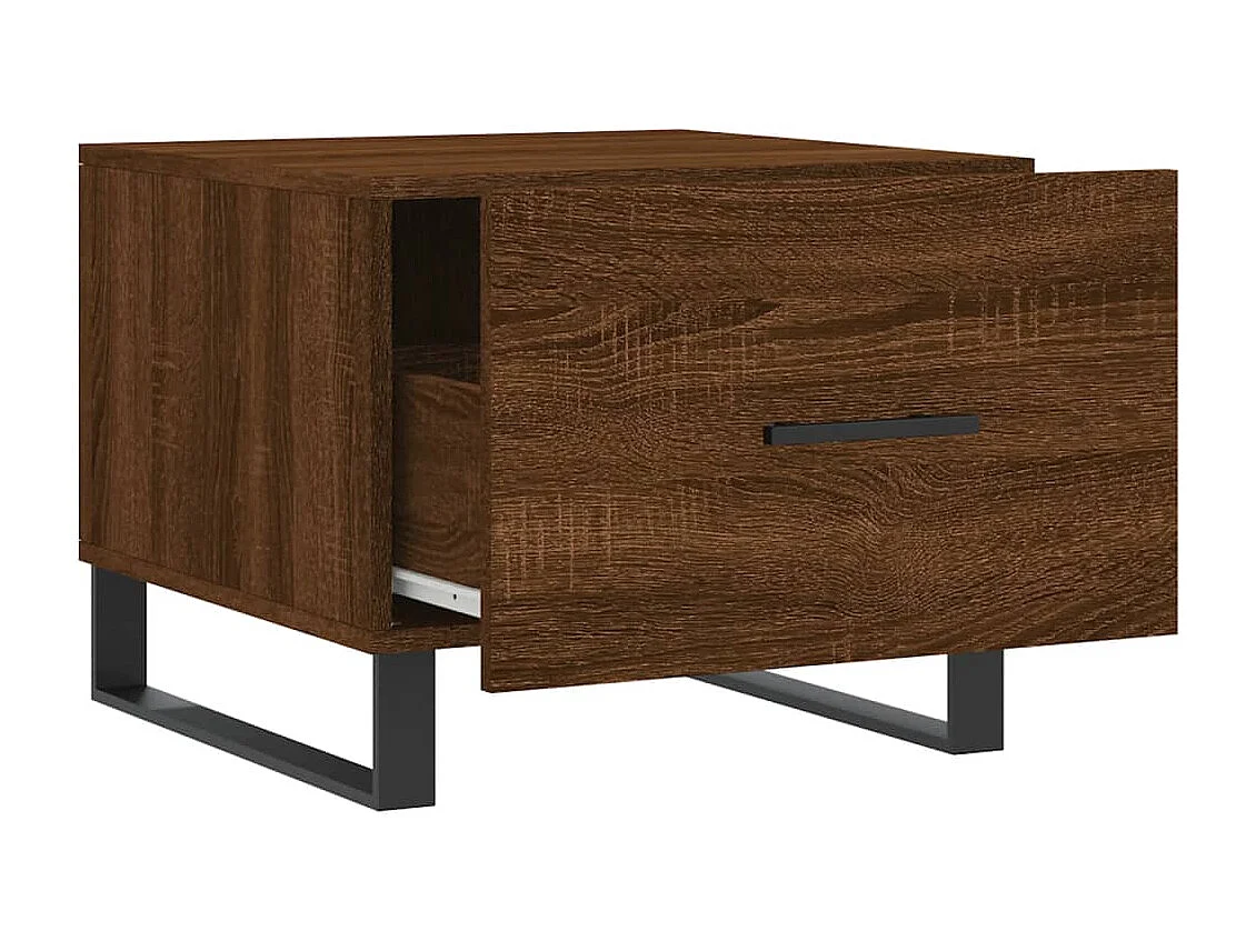 Tables basses 2 pcs chêne marron 50x50x40 bois d'ingénierie