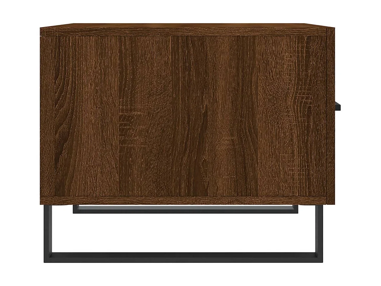 Tables basses 2 pcs chêne marron 50x50x40 bois d'ingénierie