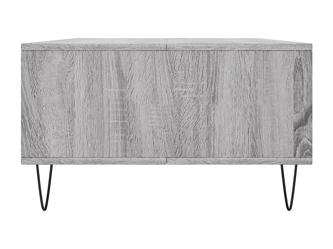 Table basse sonoma gris 104x60x35 bois d'ingénierie