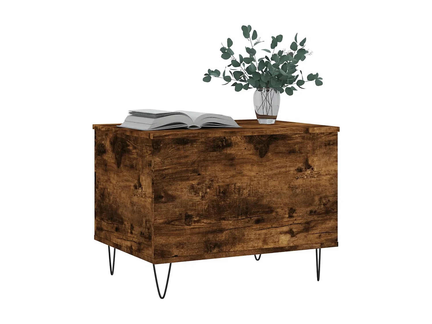 Table basse Chêne fumé 60x44,5x45 Bois d'ingénierie