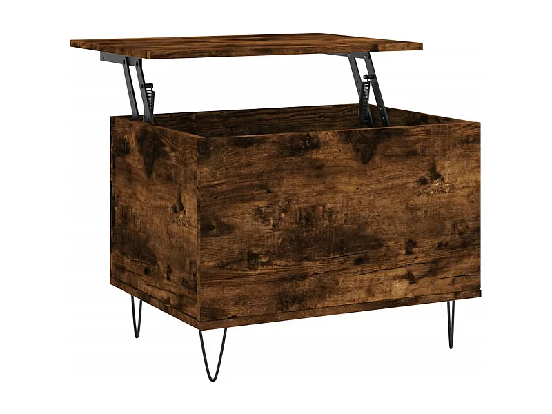 Table basse Chêne fumé 60x44,5x45 Bois d'ingénierie