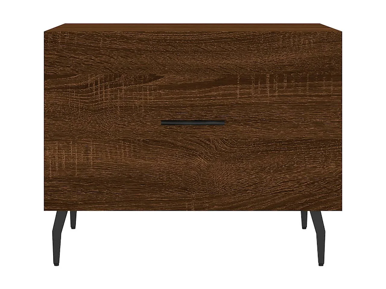 Tables basses 2 pcs chêne marron 50x50x40 bois d'ingénierie