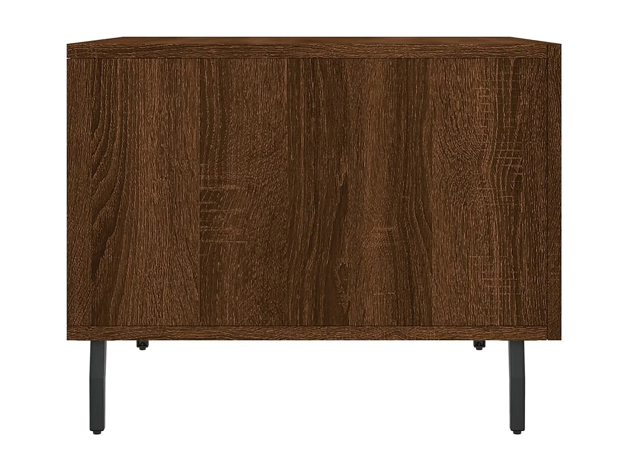 Tables basses 2 pcs chêne marron 50x50x40 bois d'ingénierie